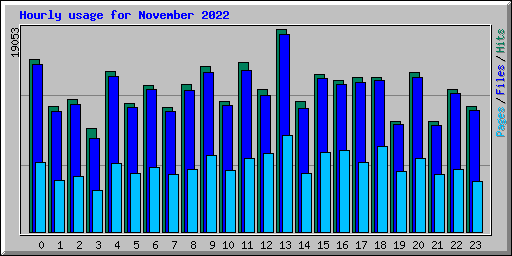 Hourly usage for November 2022