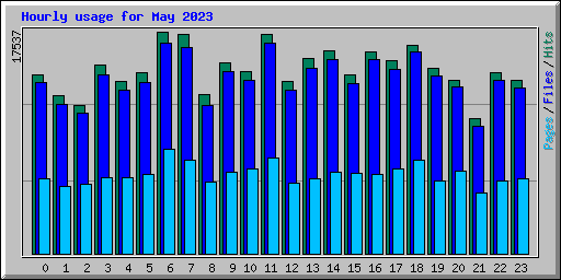 Hourly usage for May 2023