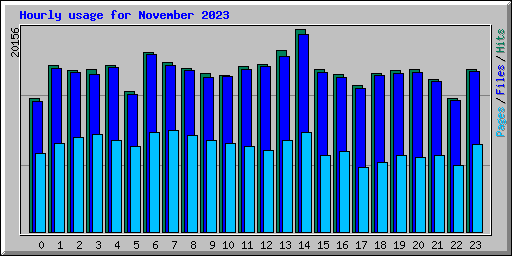 Hourly usage for November 2023