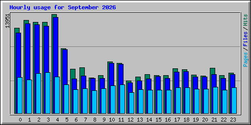 Hourly usage for September 2026