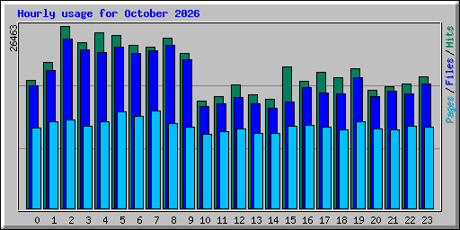 Hourly usage for October 2026